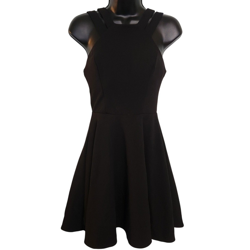 B. Smart Black Fit & Flare Party Strappy Cocktail Little Black Dress‎ Size 3